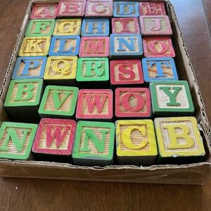 Red and Green Building Blocks Set for Creative Play